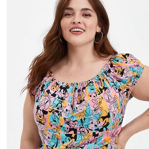 Disney X Torrid RARE NWT (Size: 1X) Mickey Friends Off the